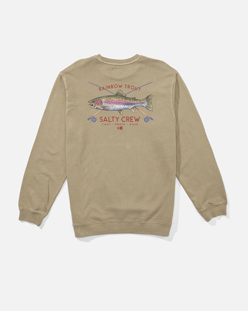 Trout Mount Vintage Crew Fleec - Stone