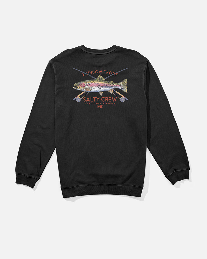 Trout Mount Vintage Crew Fleec - Vintage Black