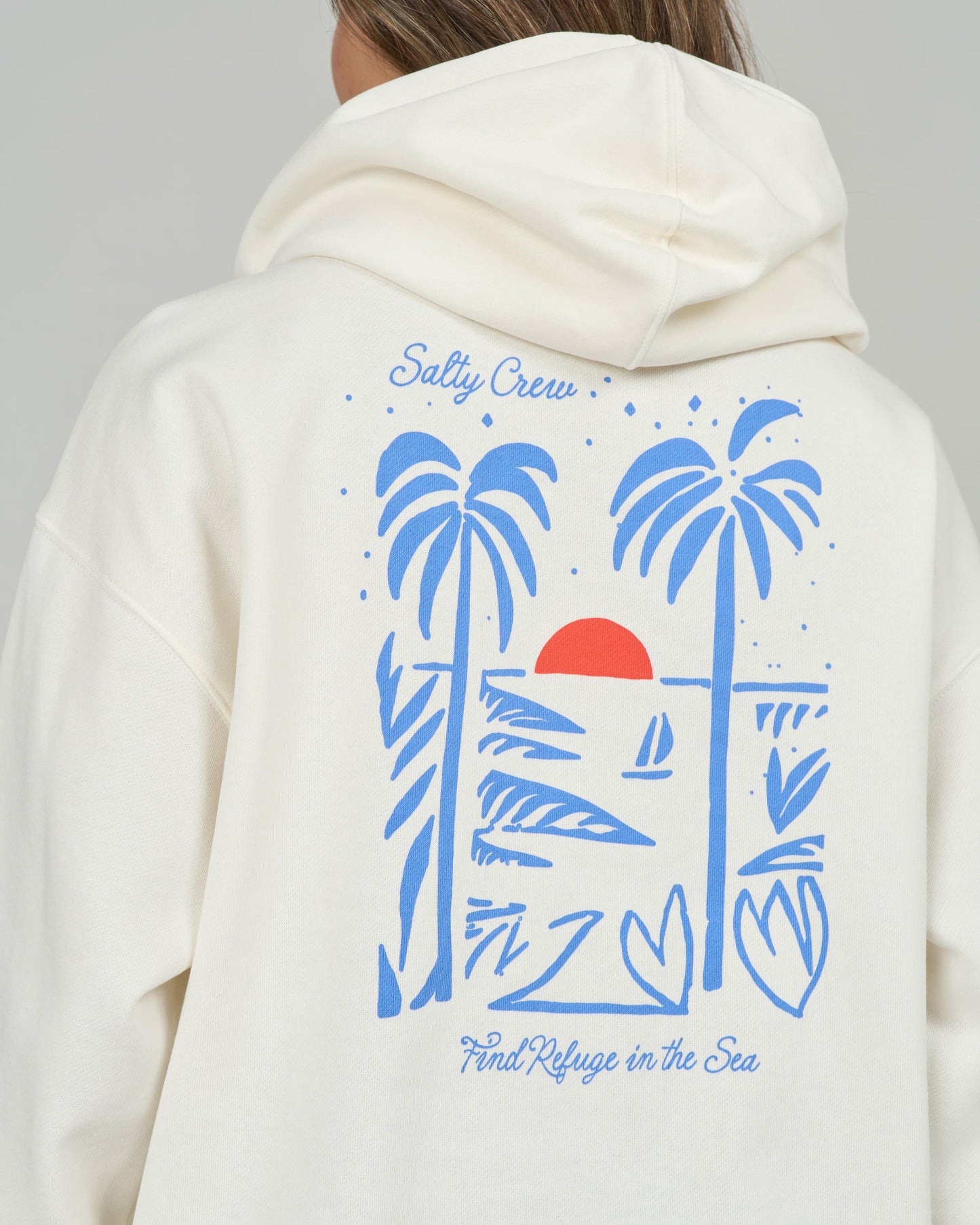 Geo Palm Hoody  - Off White
