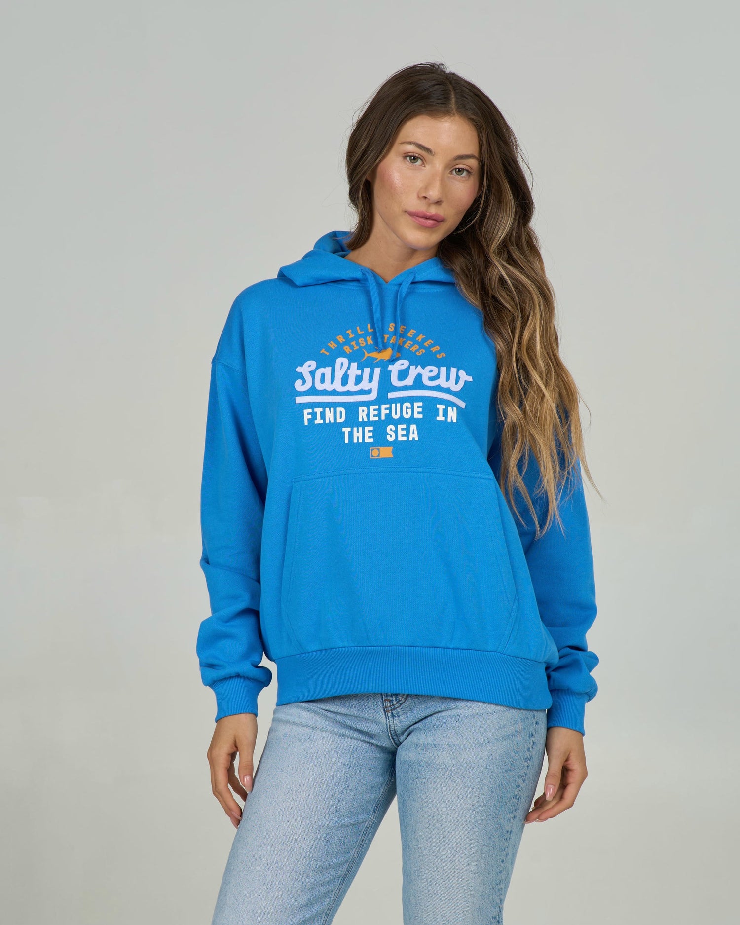Unscripted Hoody  - Bold Blue