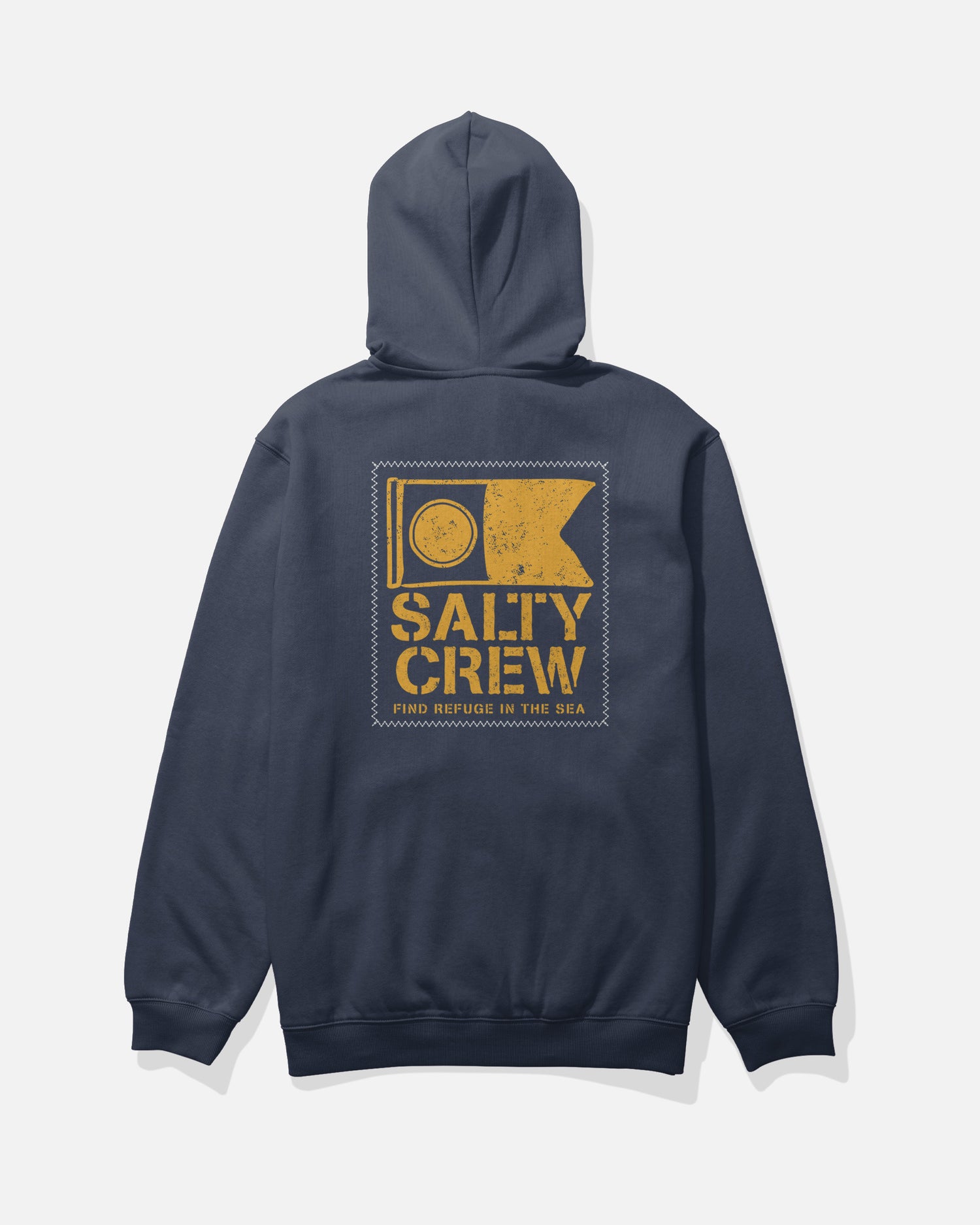 Stitched Zip Fleece - Navy