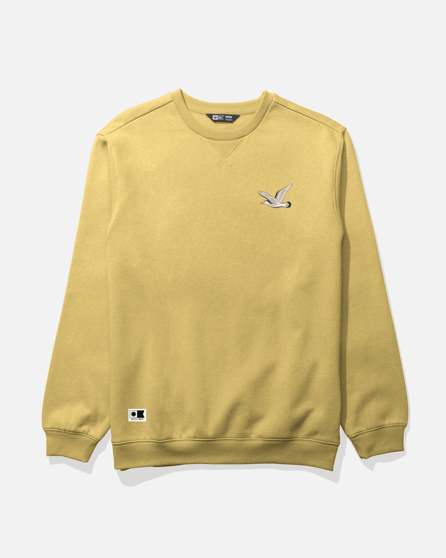 Worn In Crew Fleece - Mineral Yellow