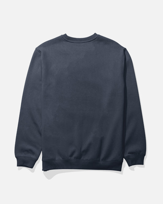Worn In Crew Fleece - Navy