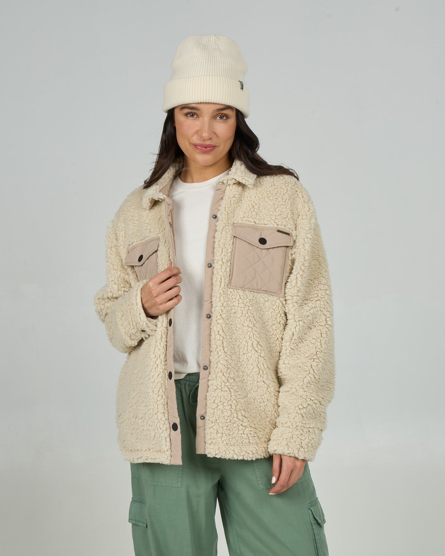 Calm Seas Shacket - Natural