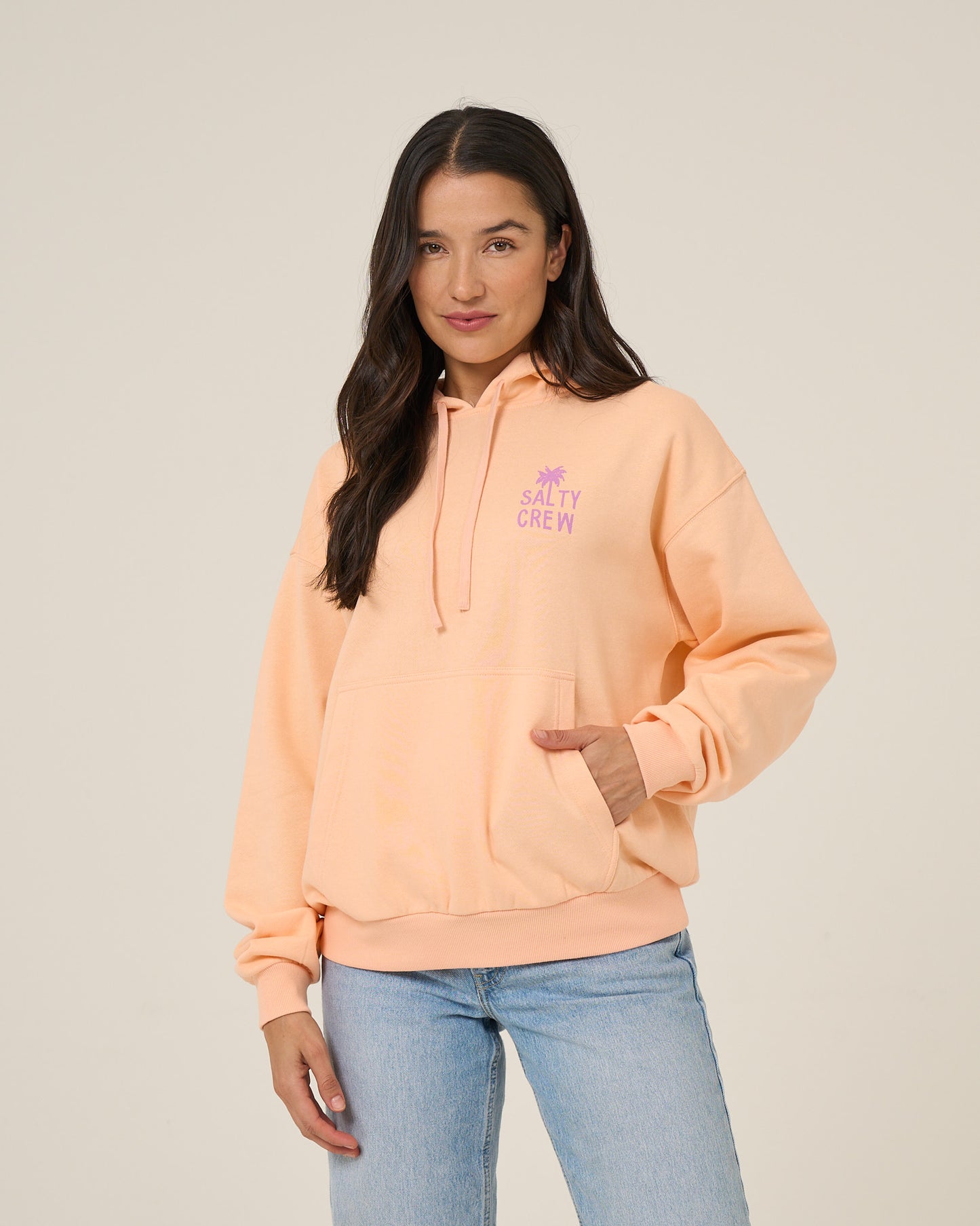 Rise And Smile Hoody - Apricot