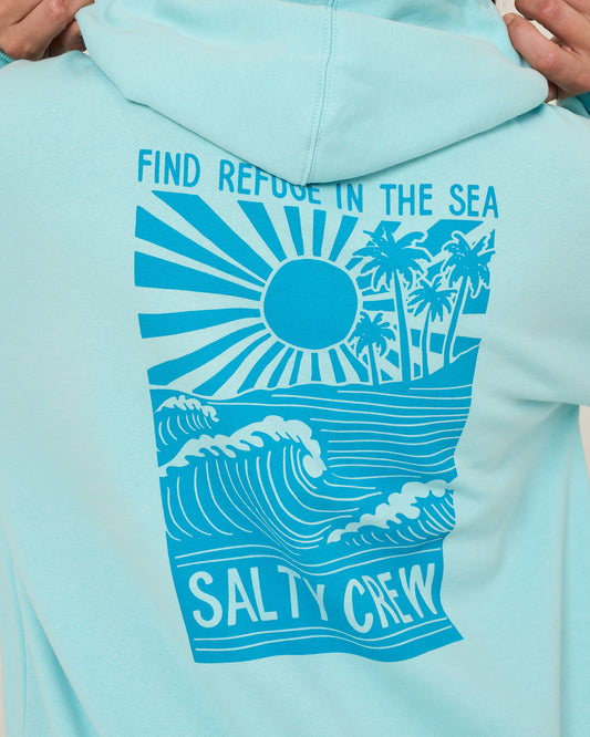 Rise And Smile Hoody - Aquamarine