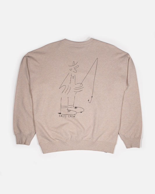 Swivel Lb Crewneck - Oatmeal Heather