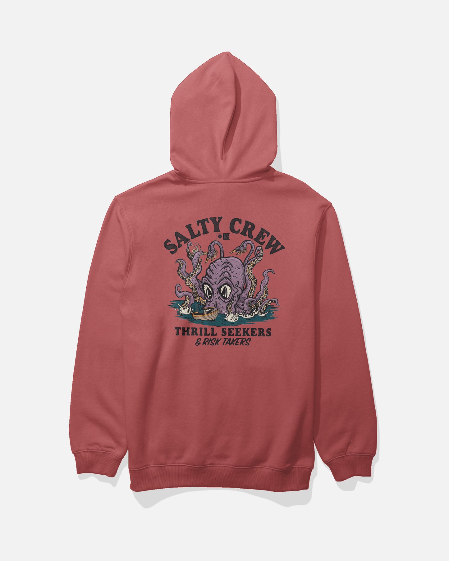 Kraken Monst Hoodie - Washed Red