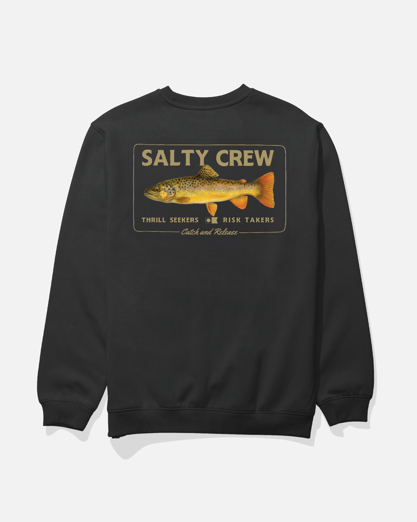 Browny Crew Fleece - Dusty Olive