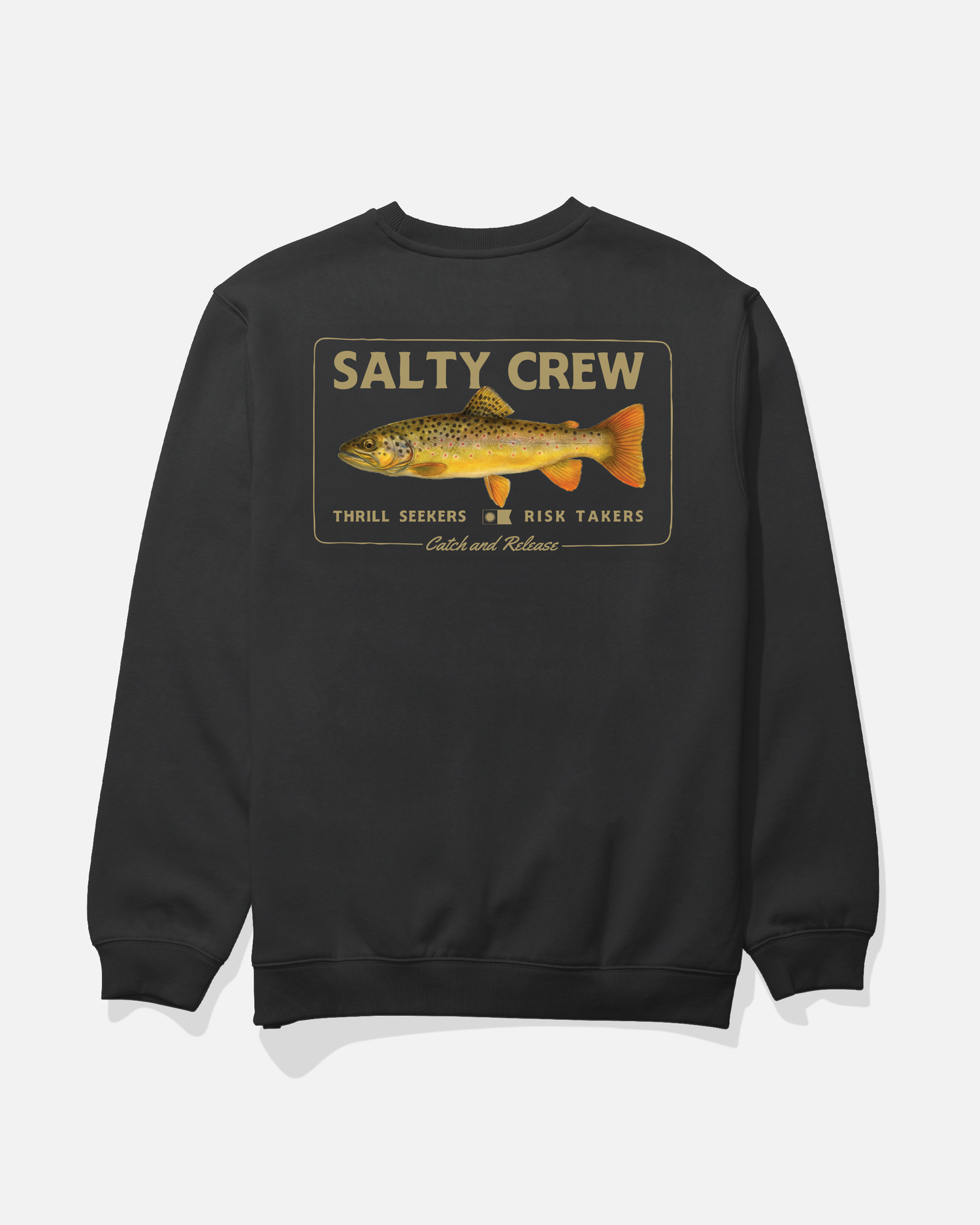 Browny Crew Fleece - Dusty Olive