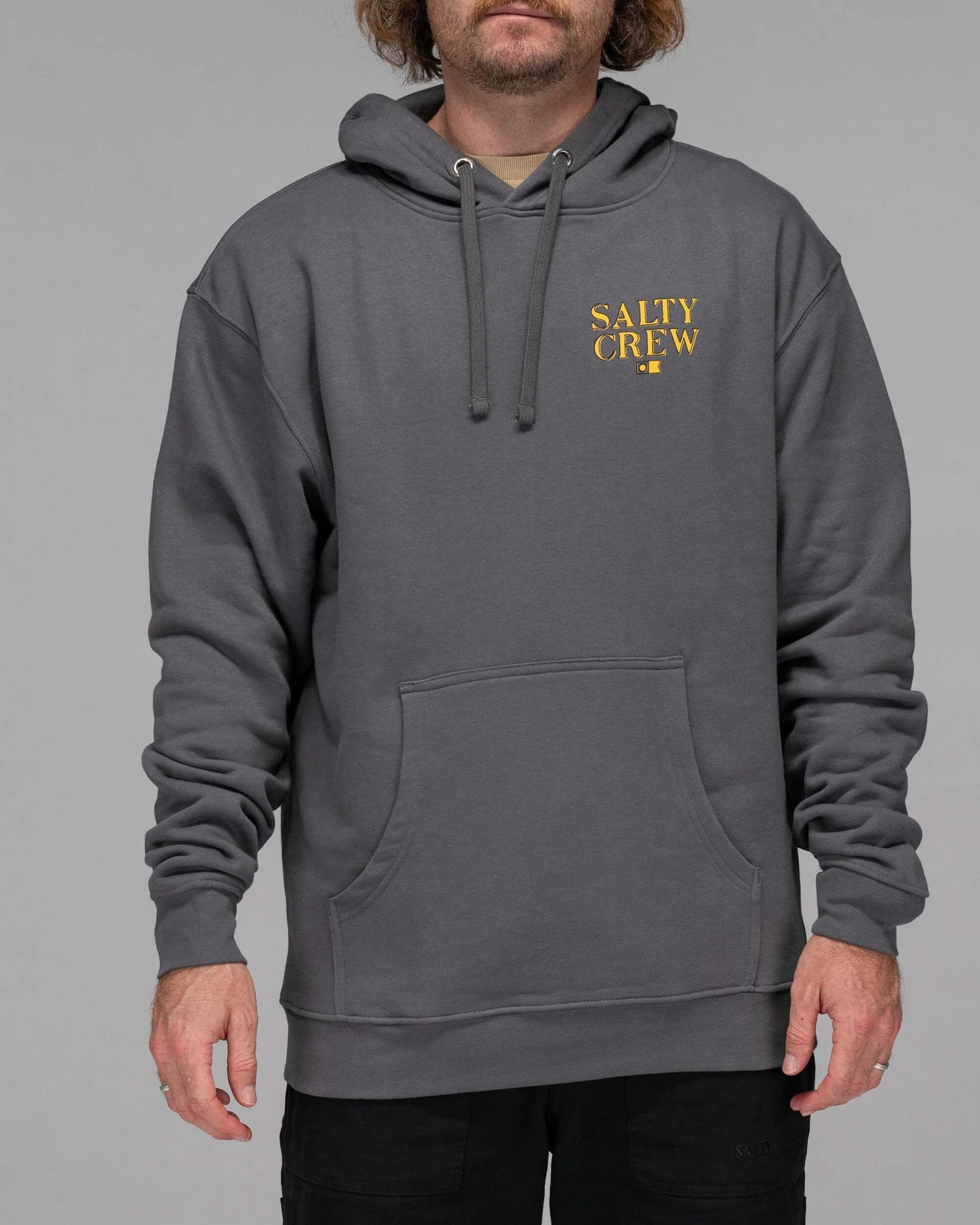 Salty crew FLEECE PEZ ESTÁNDAR EN EL COFRE FLEECE - Charcoal in Charcoal