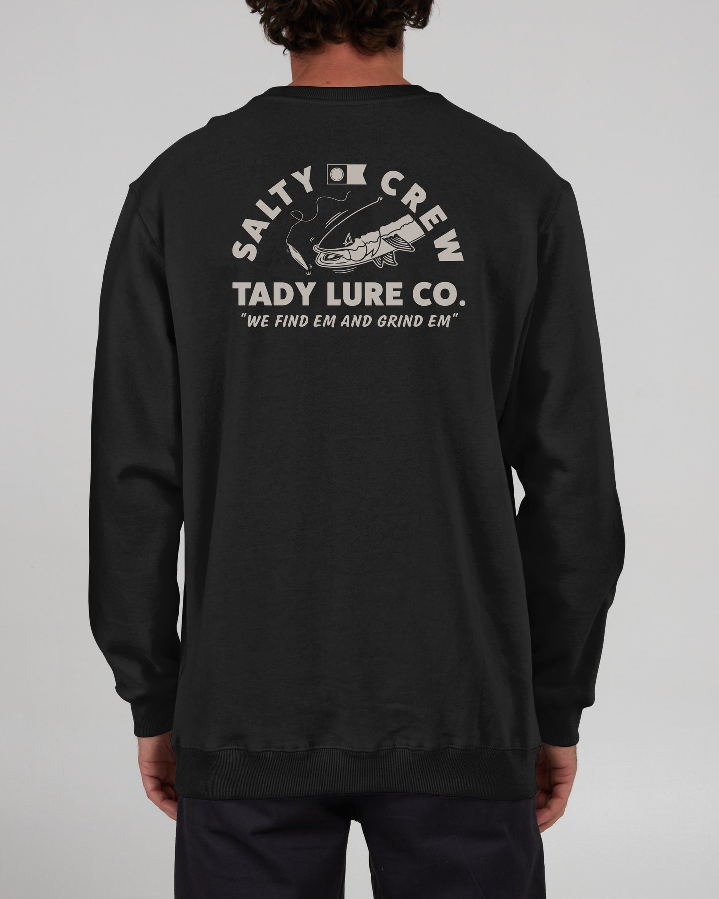 Salty Crew Hombres - Tady Vintage Crew Fleece - Pigment Black