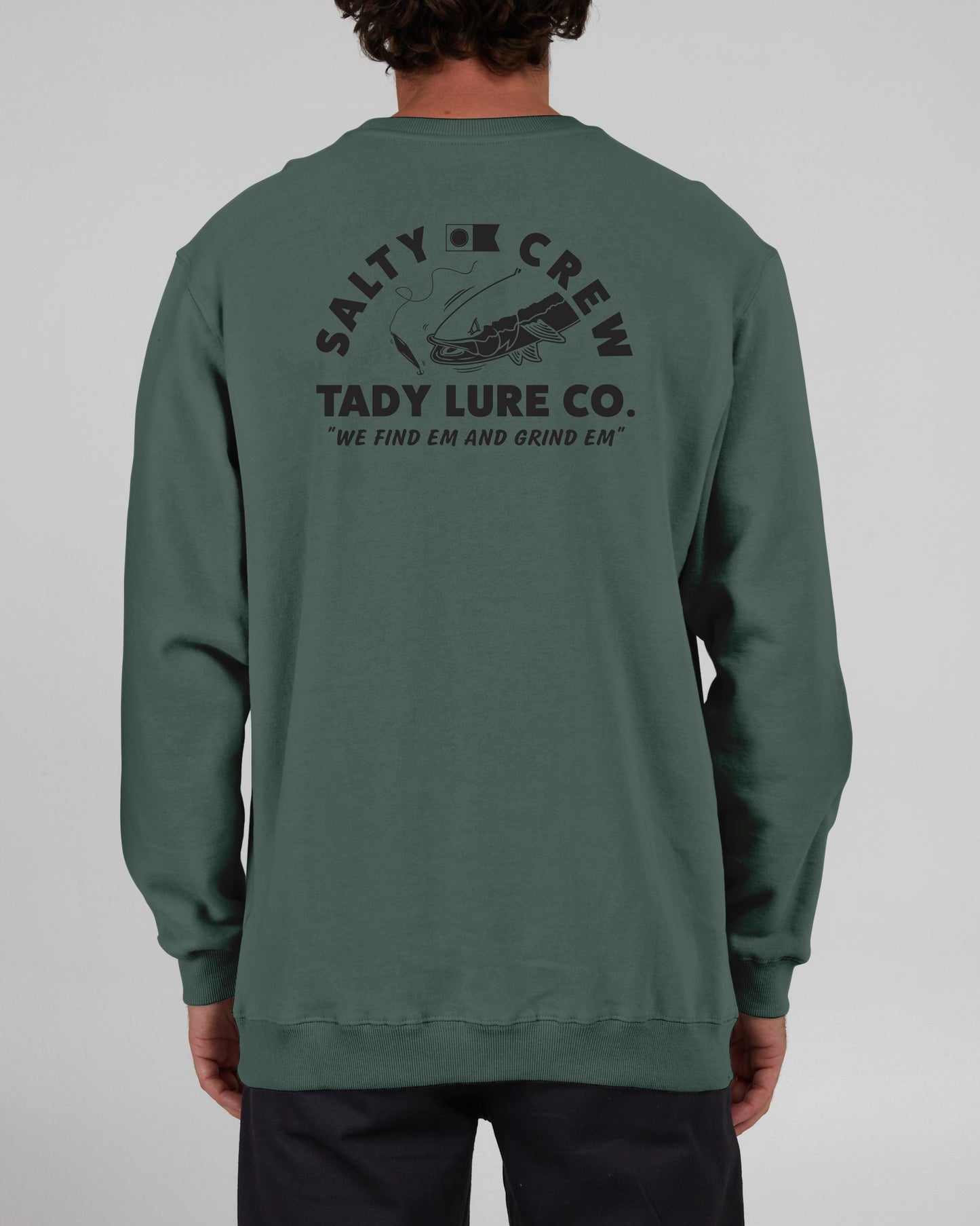 Salty Crew Hombres - Tady Vintage Crew Fleece - Pigment Moss