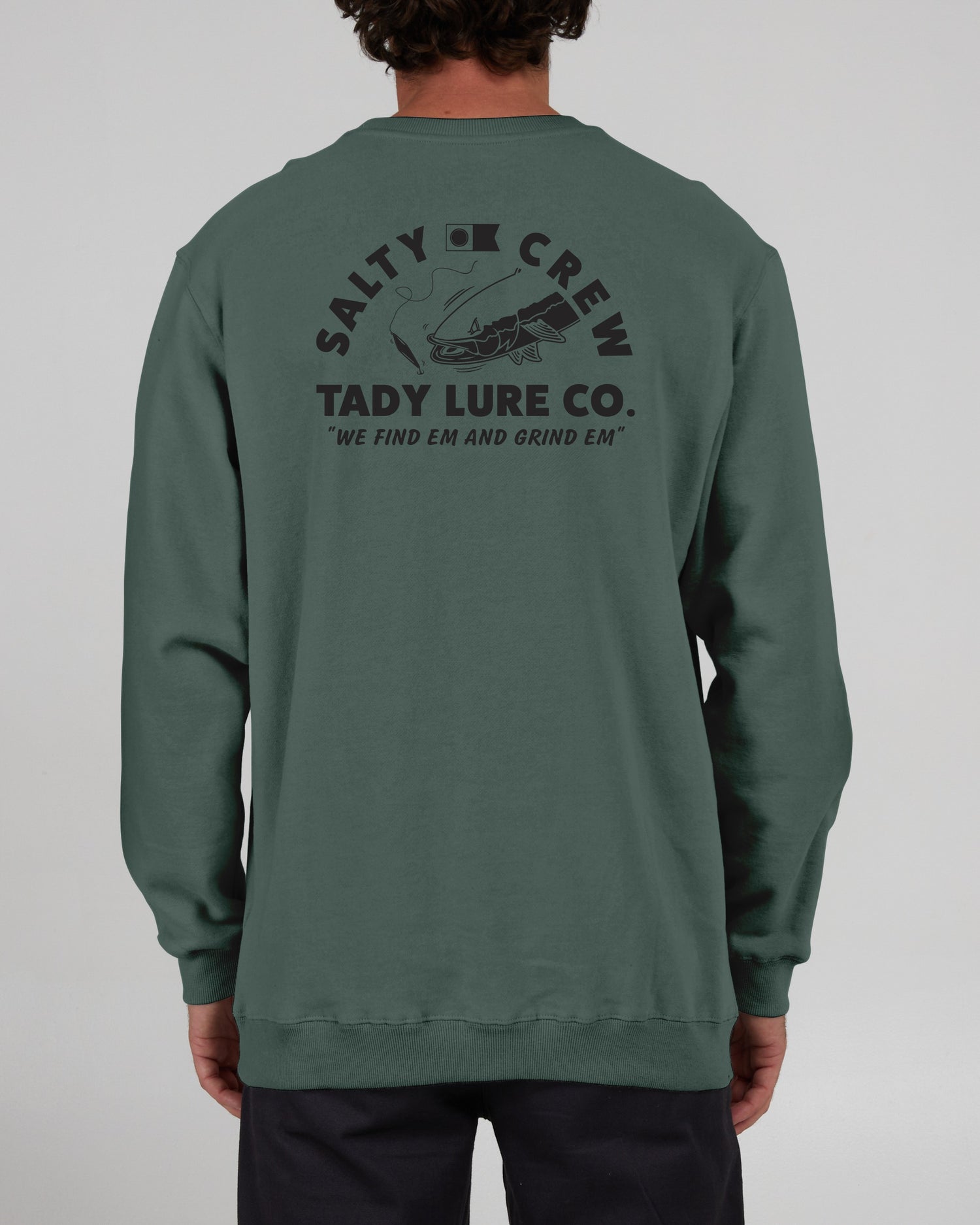 Salty Crew Uomo - Tady Vintage Crew Fleece - Pigment Moss