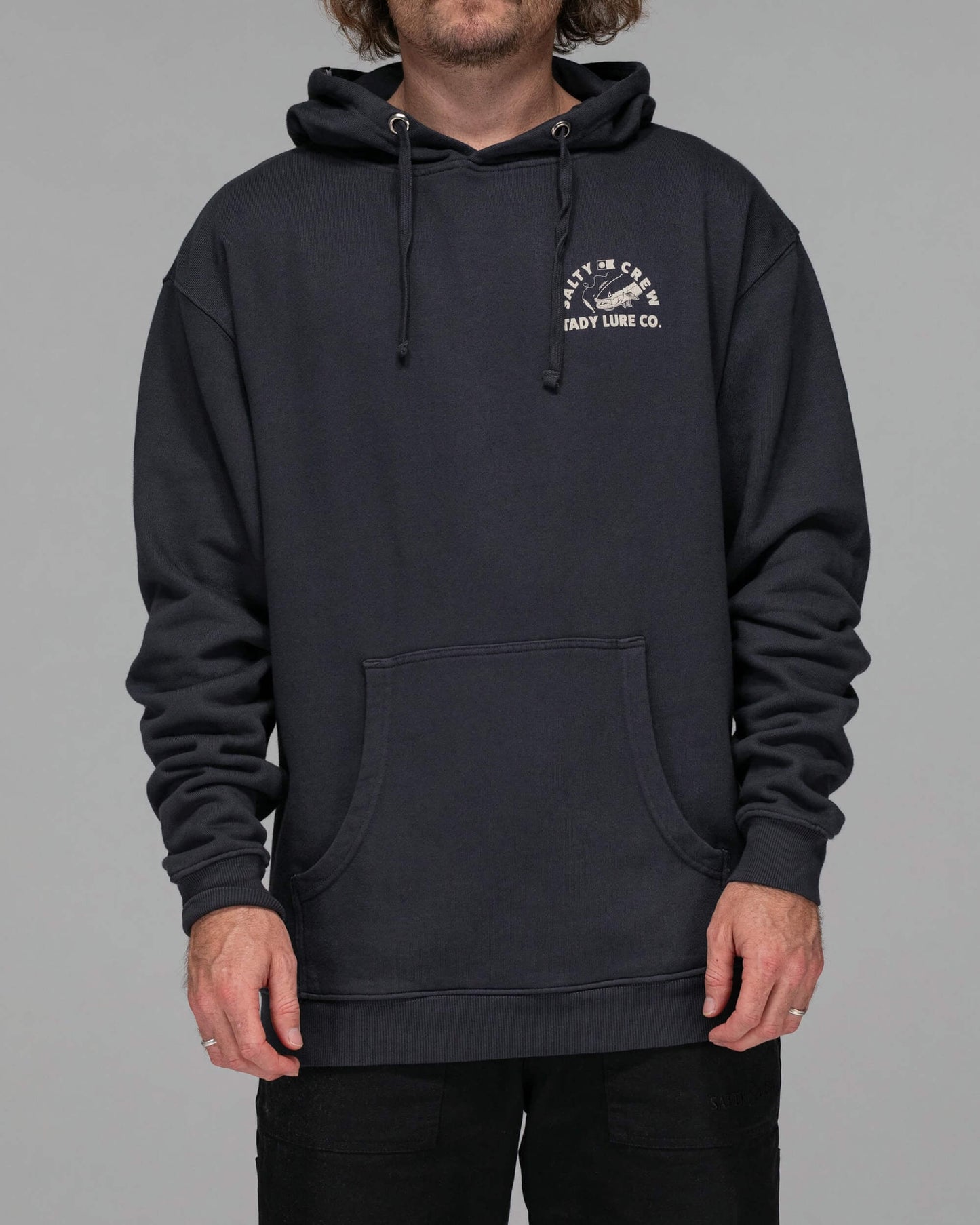 Salty crew FLEECE STANDAARD TADY VINTAGE HOOD FLEECE - Pigment Black in Pigment Black