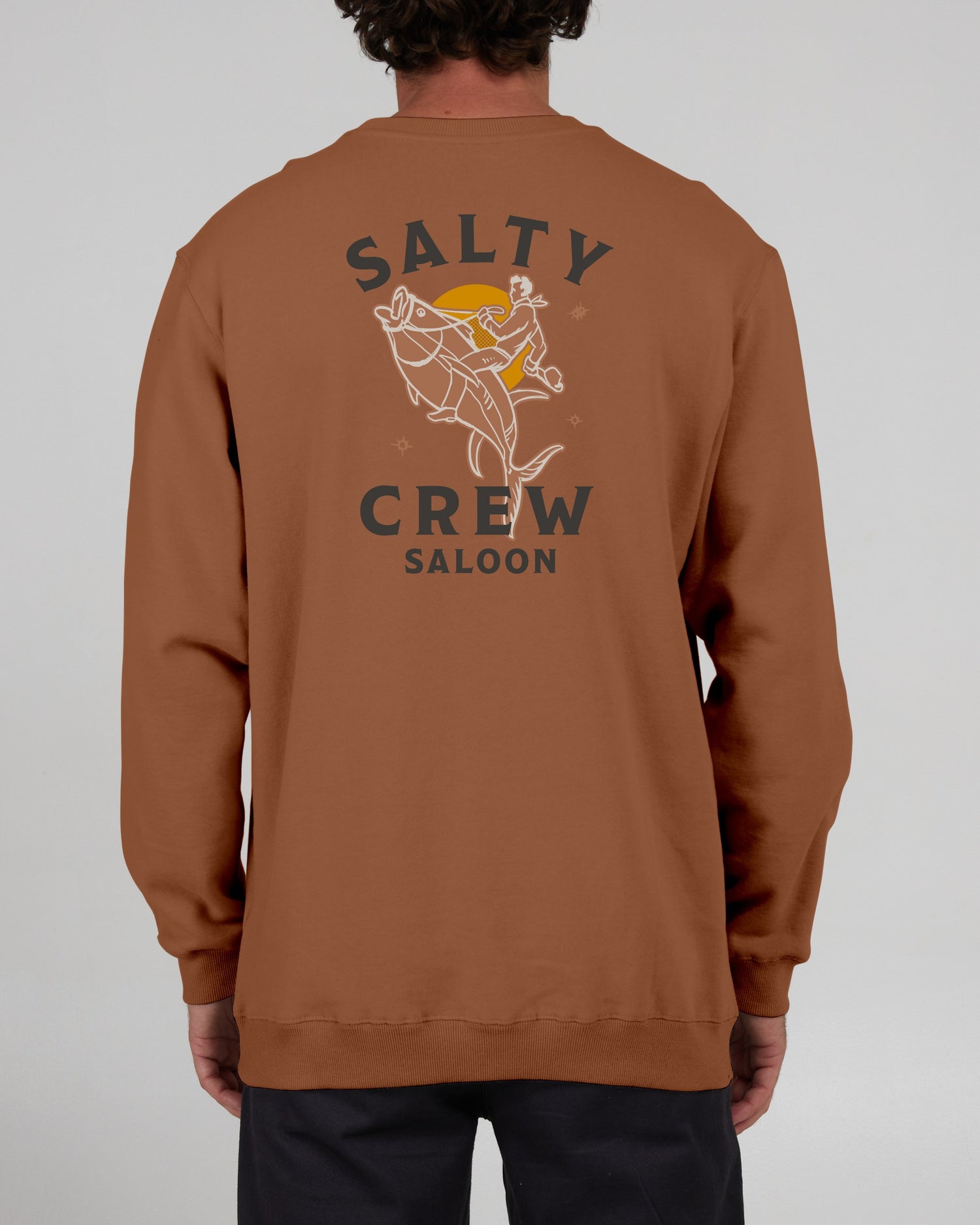 Salty Crew Uomini - Equipaggio Saloon Fleece - Sierra