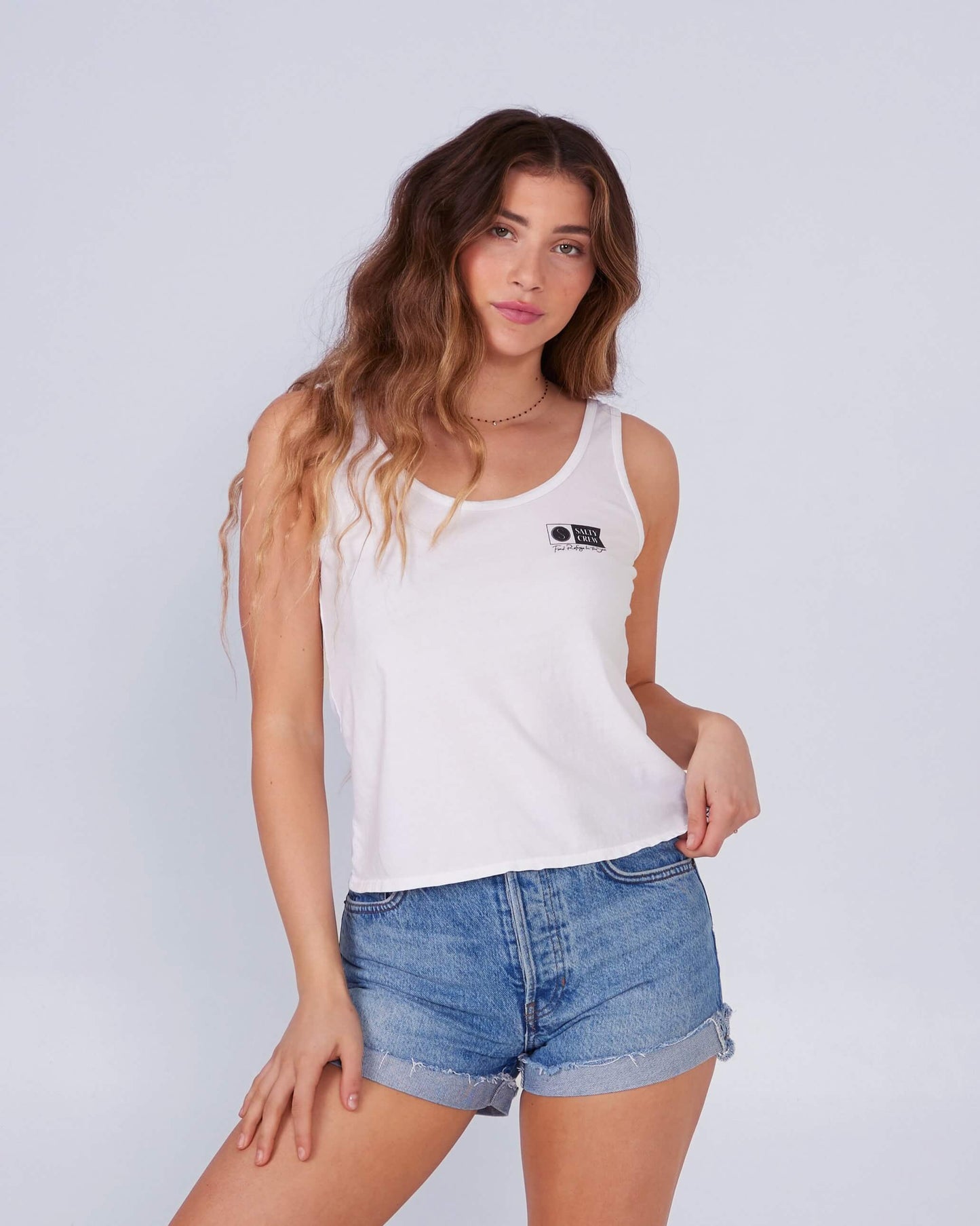 Salty Crew Mujer - Alpha Classic Tank - White