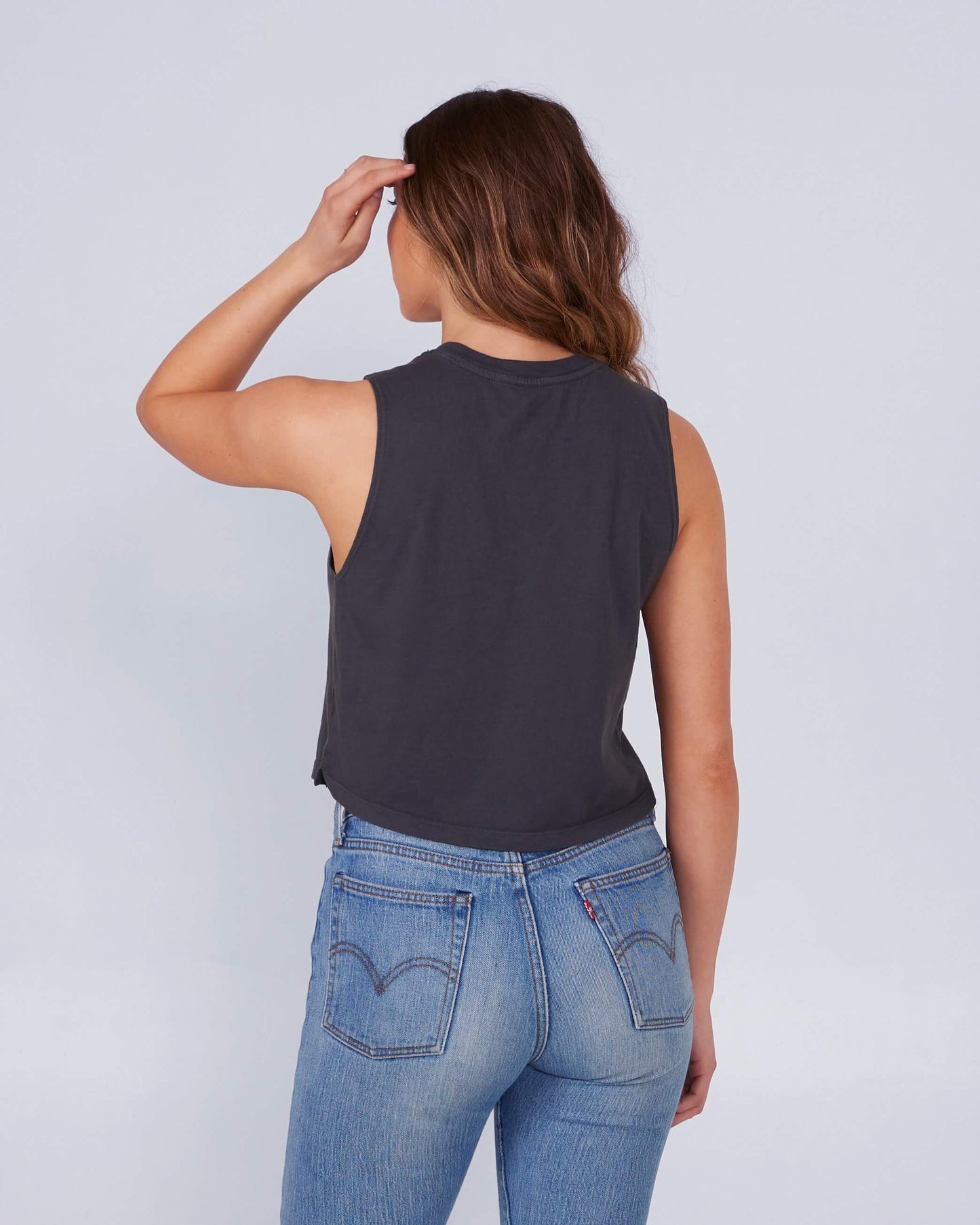Salty Crew Womens - Jackpot Cropped Tank - Charcoal