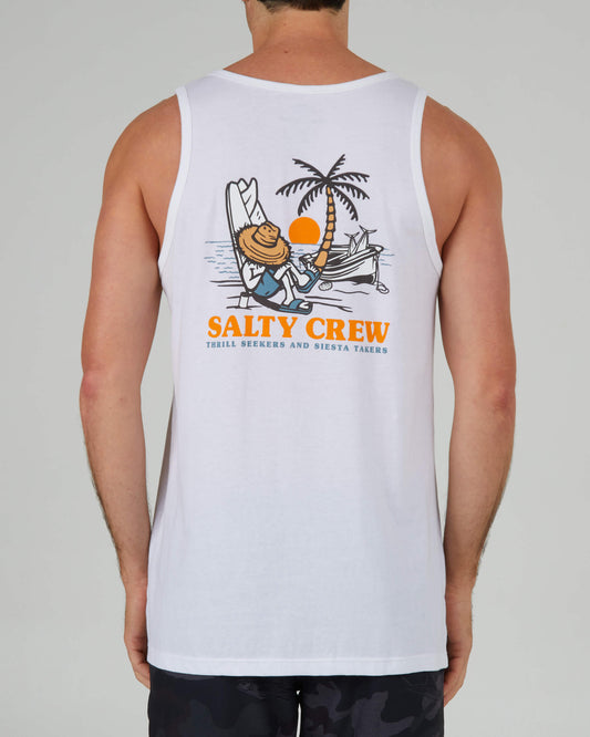 Salty Crew Hombres - Siesta Tank - White