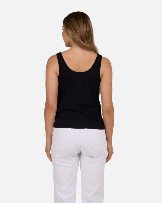 Salty crew TANK STANDARD Flagship Classic Tank - Black in Black