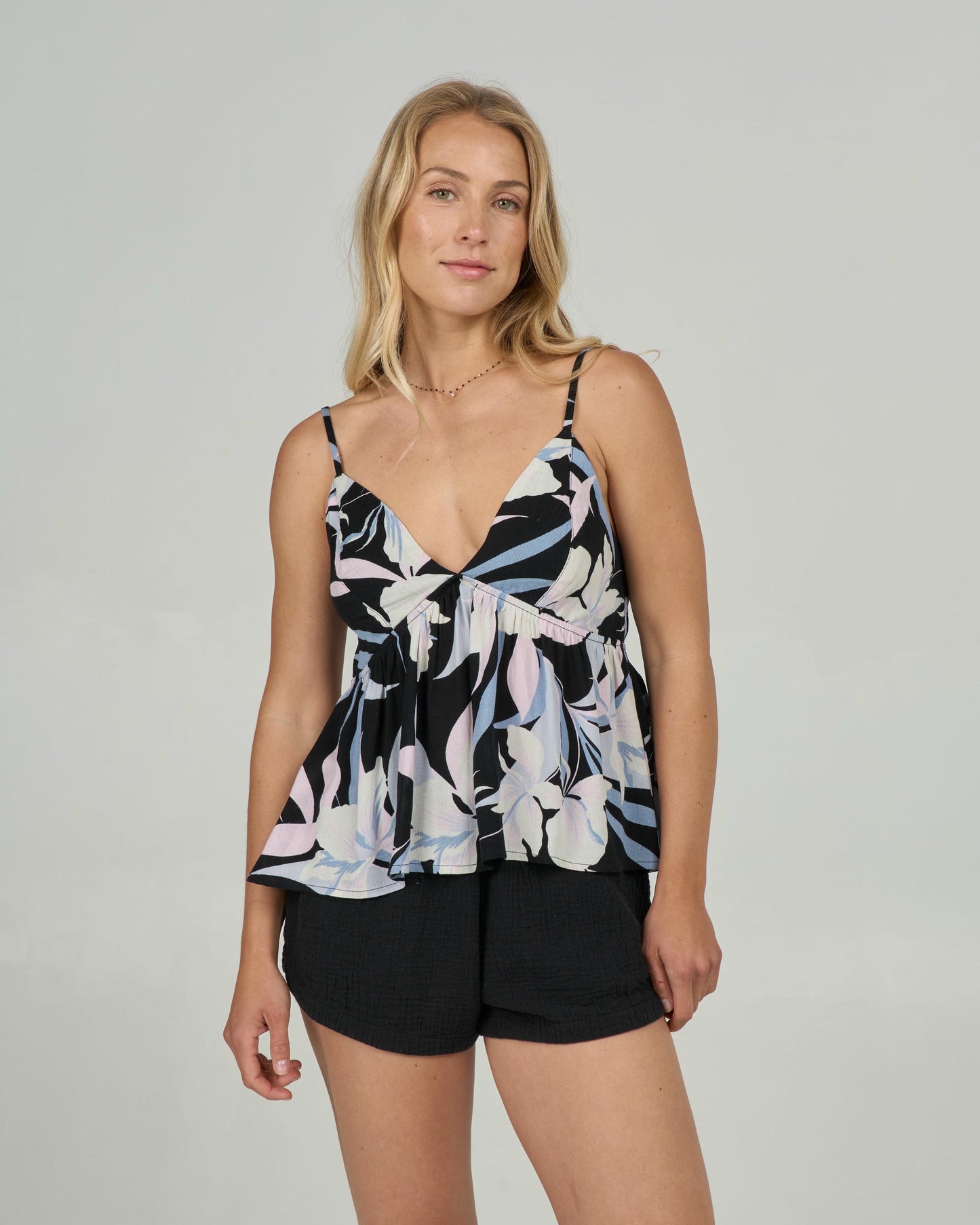 Bloomed Cami - Black