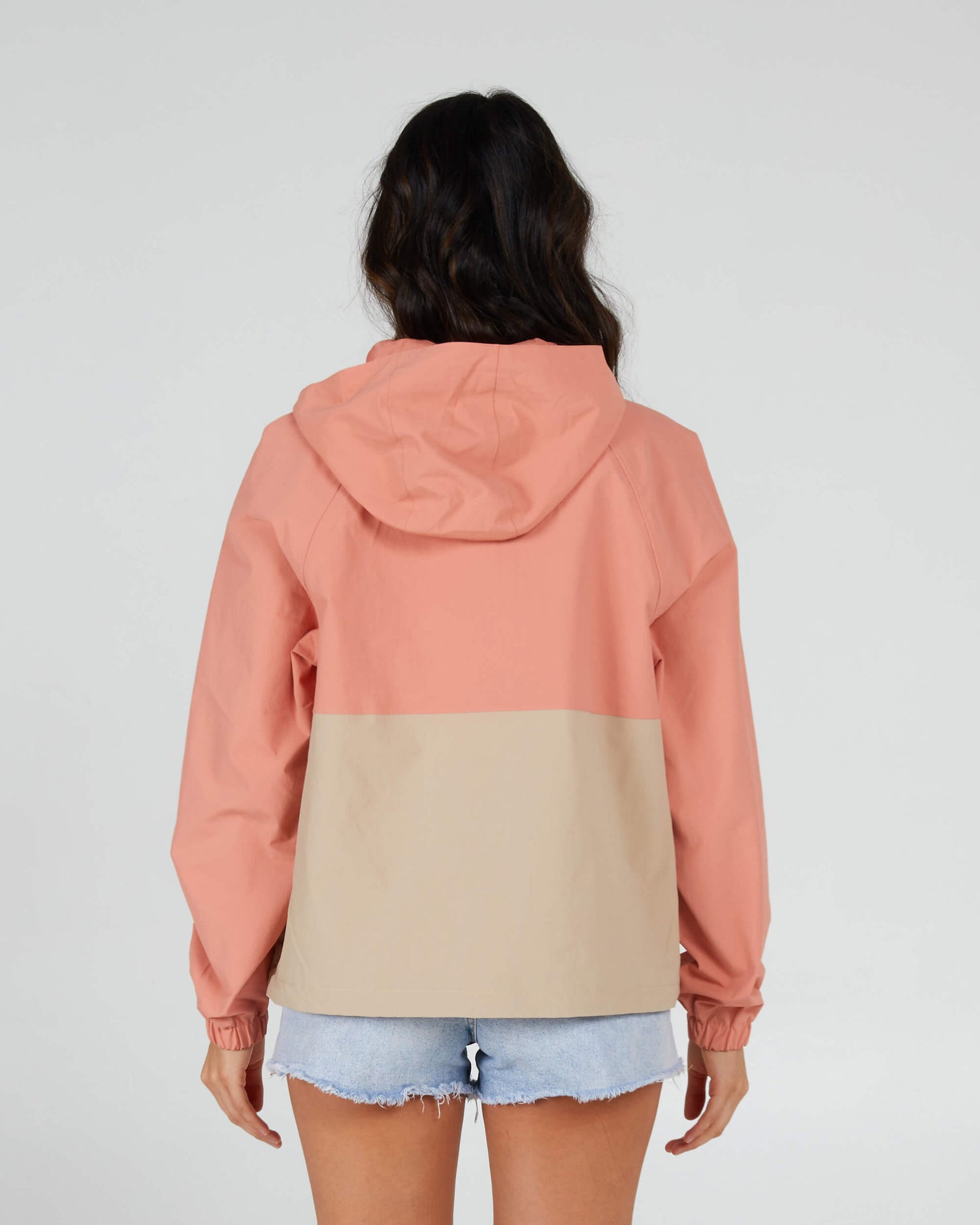 Salty Crew Mujer - Anorak Mainsail - Terracota/Arena Dune