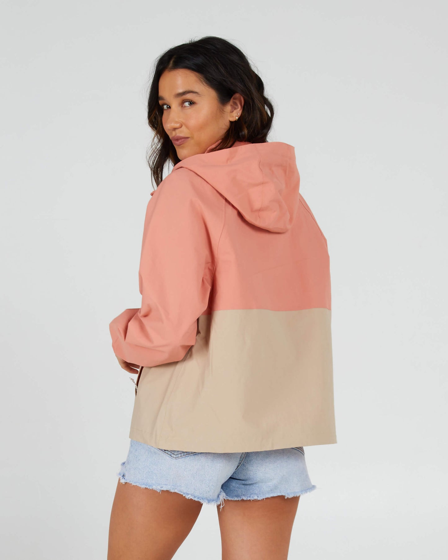 Salty Crew Dames - Mainsail Anorak - Terracotta/Zand Duin