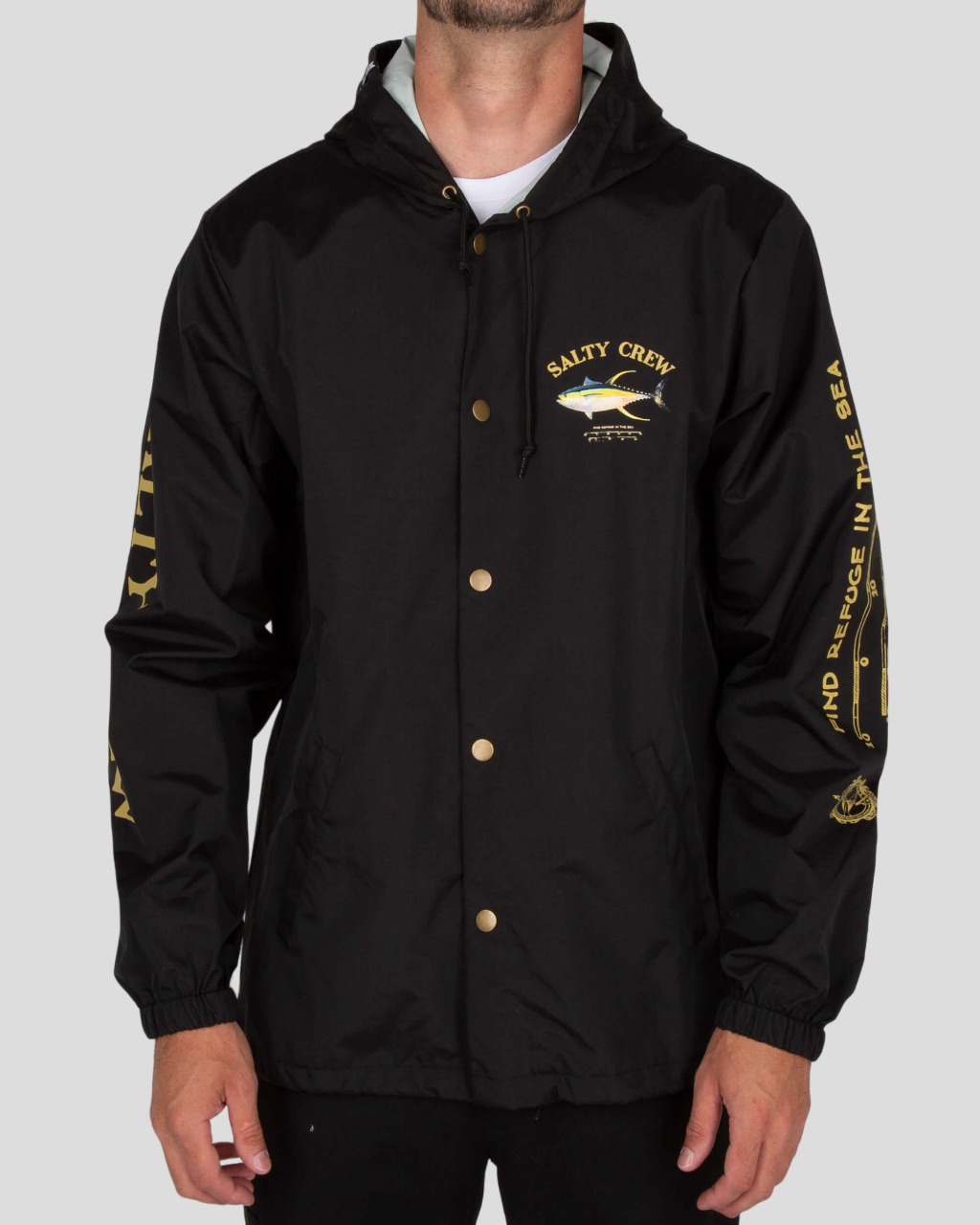 Ahi Mount Snap Jacket - Black