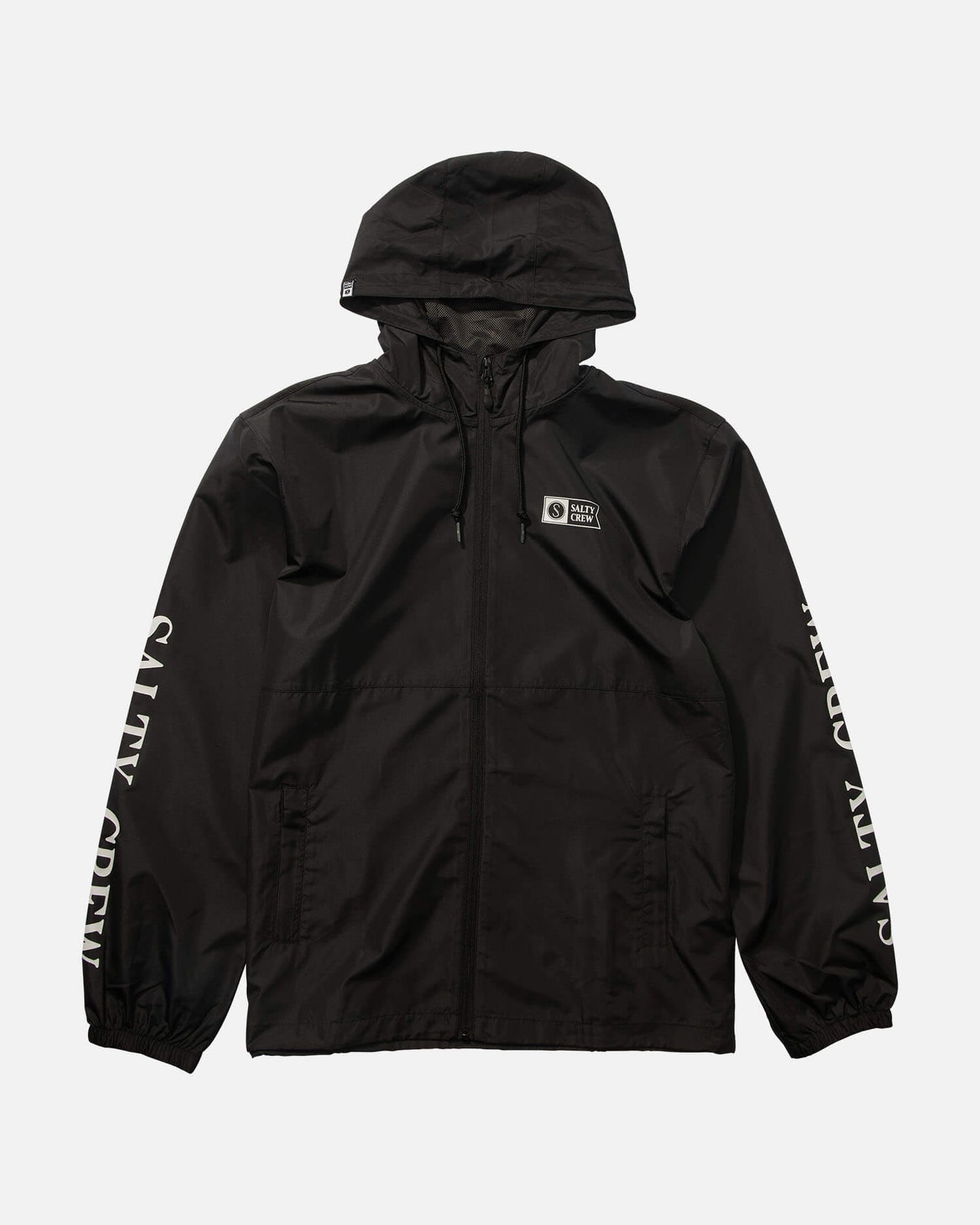 Salty Crew Homens - Surface Windbreaker Jacket - Black