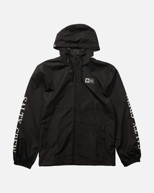 Salty Crew Hombres - Surface Windbreaker Jacket - Black