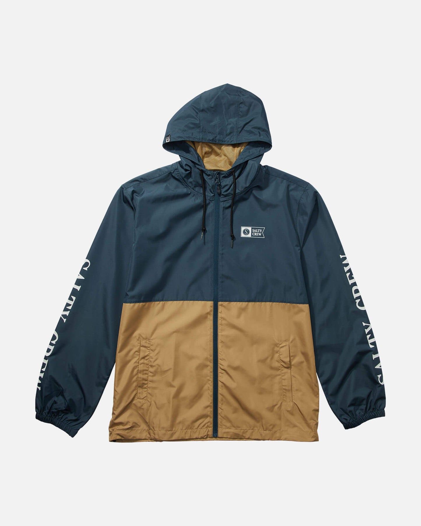 Salty Crew Heren - Surface Windbreaker Jacket - Navy/Straw