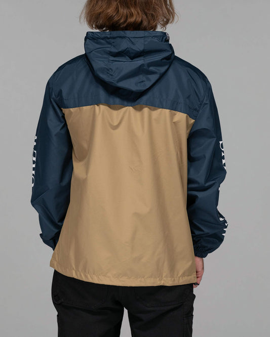 Salty crew JACKETS Surface Windbreaker Jacket - Navy/Straw em Navy/Straw