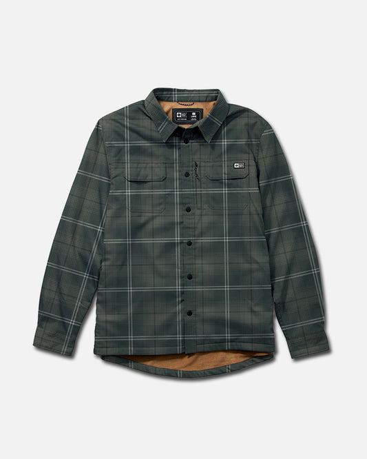 Fathom Ls Tech Shacket - Green