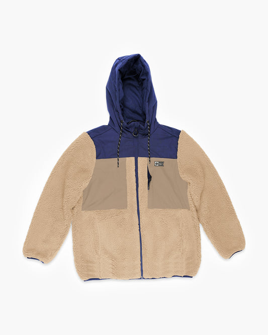 Salty Crew Uomo - Giacca Kodiak High Pile Sherpa - Naturale