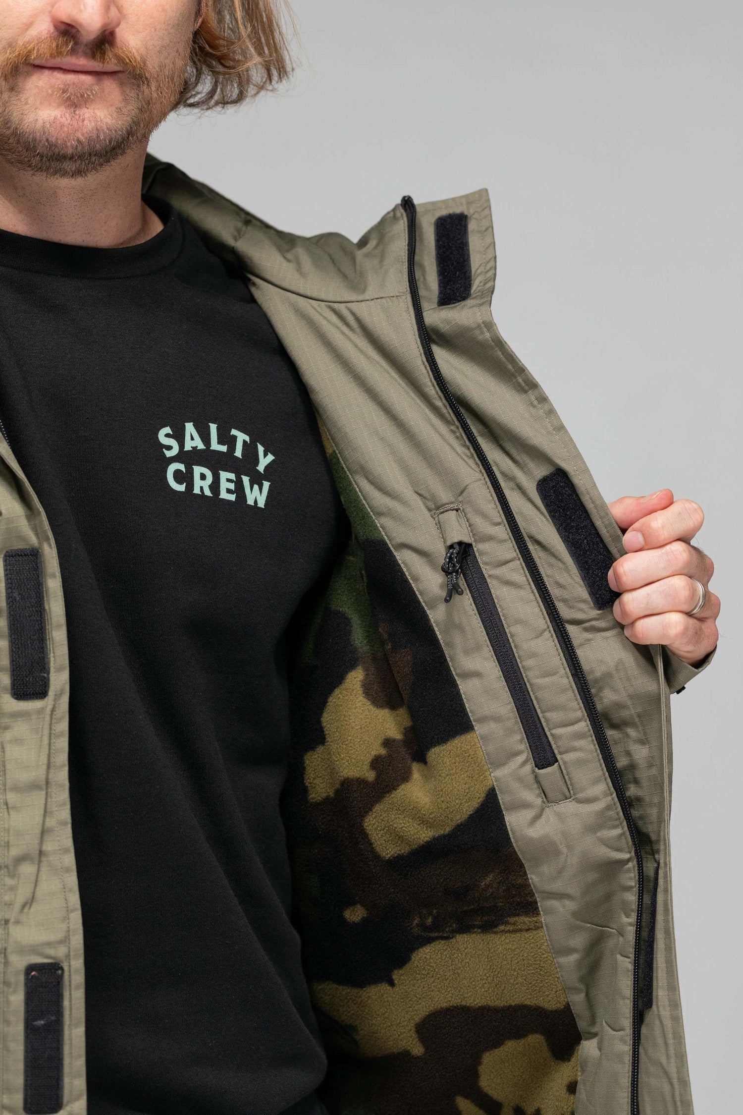 Salty crew JACKETS Torrent Tech Jacket - Olive in Olijf