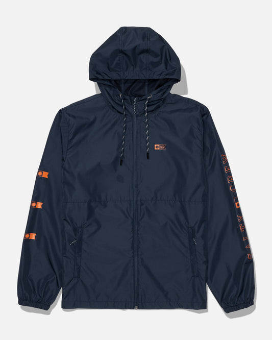 Surface Windbreaker Jacket - Navy/Orange