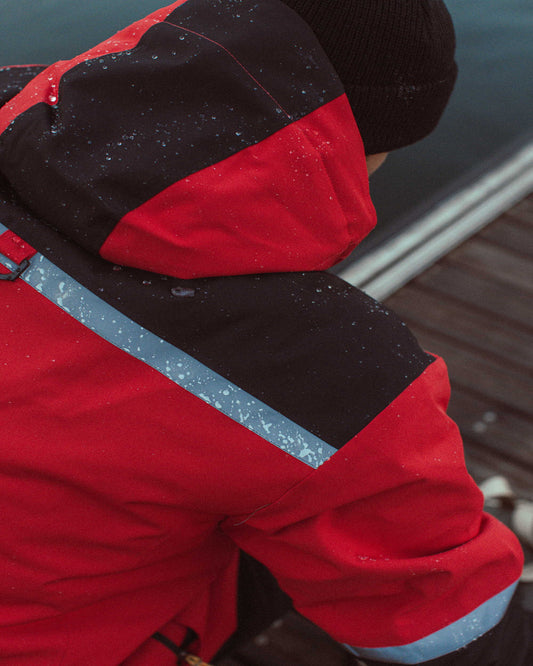 Pilot Waterproof Fishing Jacket - Washed Red