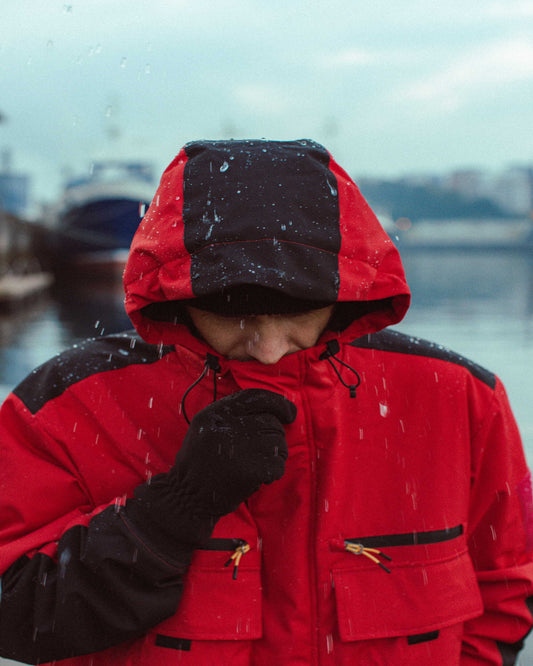 Pilot Waterproof Fishing Jacket - Washed Red