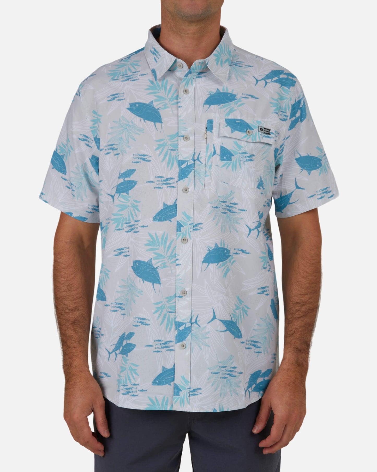 Feeding Frenzy Uv Woven - Gray