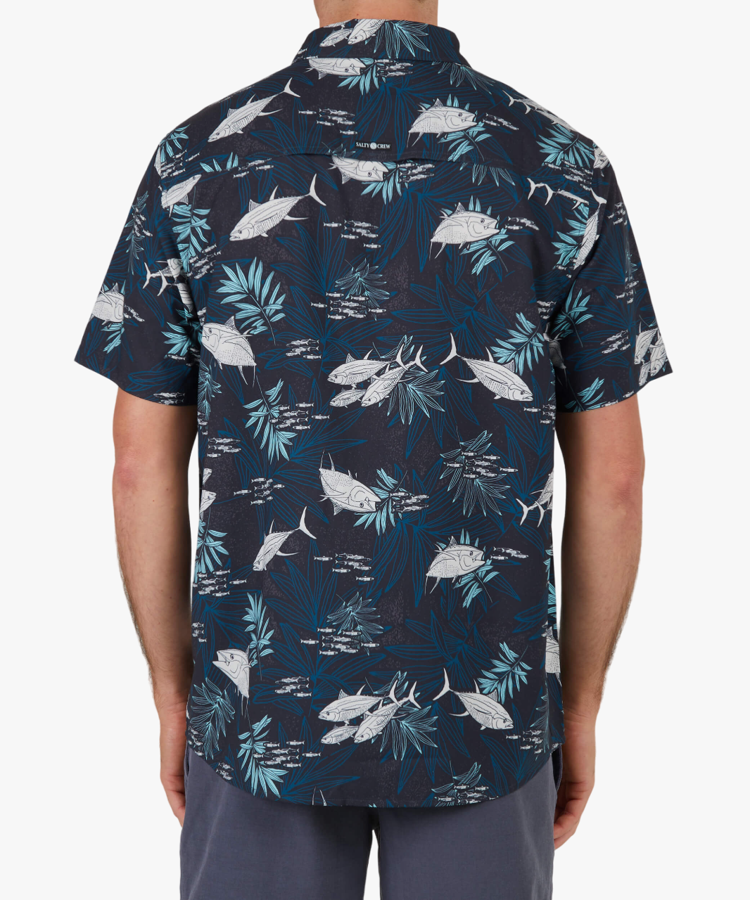 Feeding Frenzy S/S UV Woven - Medianoche