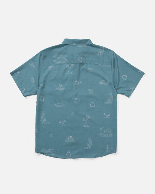 Helmsman Uv Button Up - Hydro