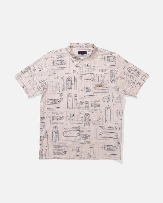 Whaler Ss Button Up - Bone