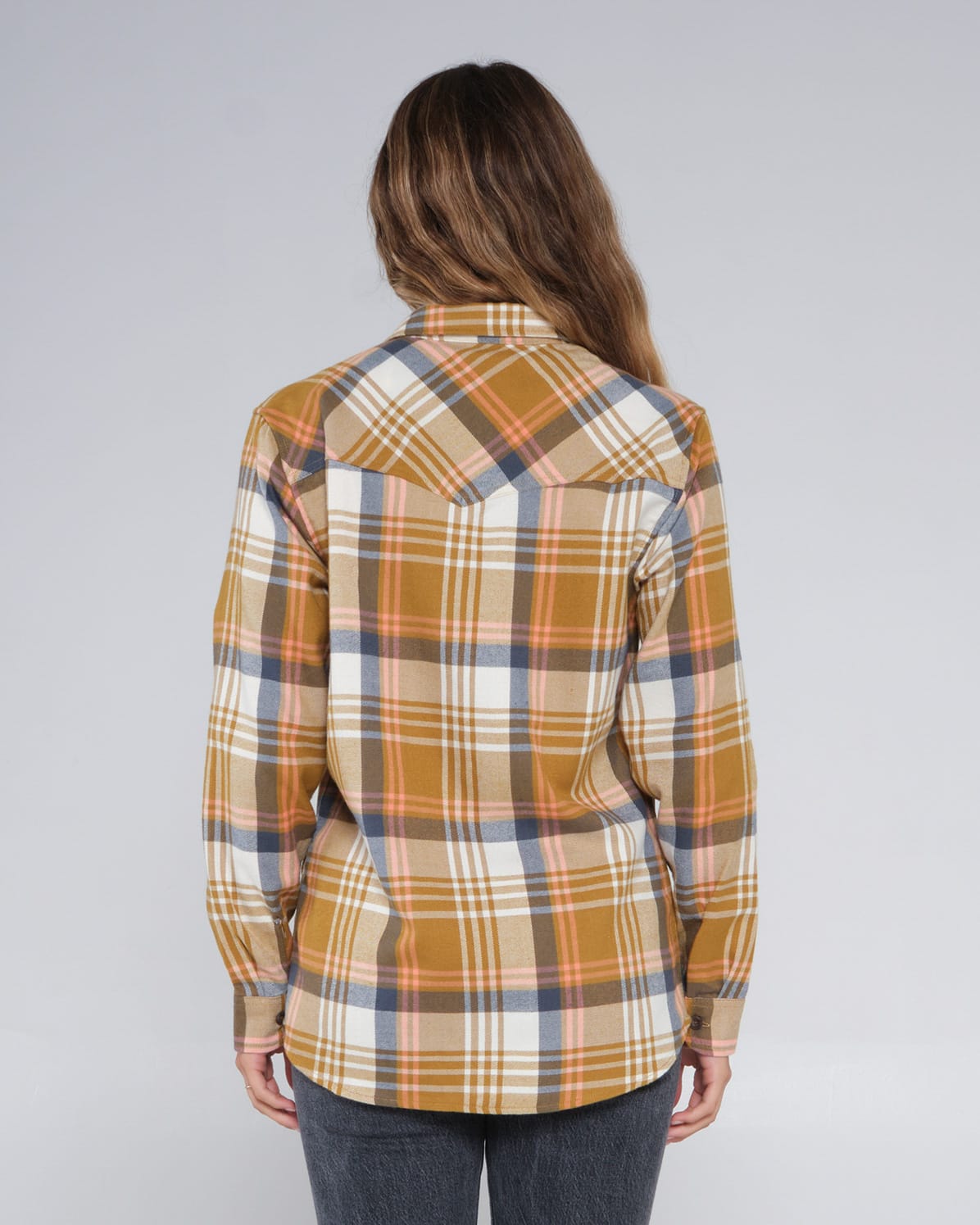 Salty crew WOVEN SHIRTS LONG HAUL FLANNEL - Gold in Gold