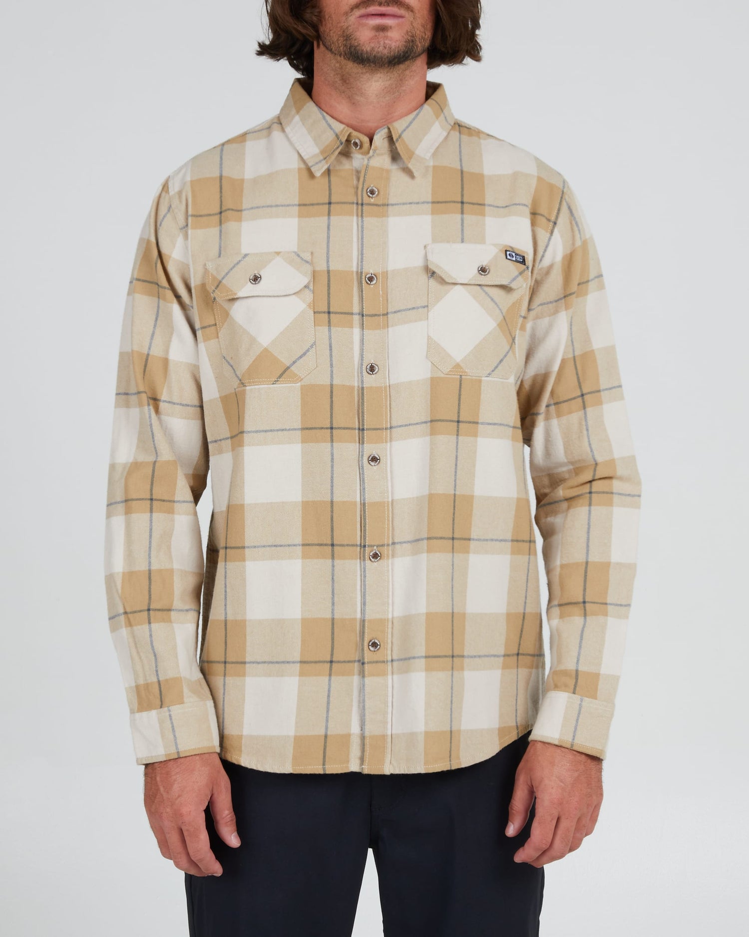 Salty crew WOVEN SHIRTS FIRST LIGHT FLANNEL - Peyote in Peyote