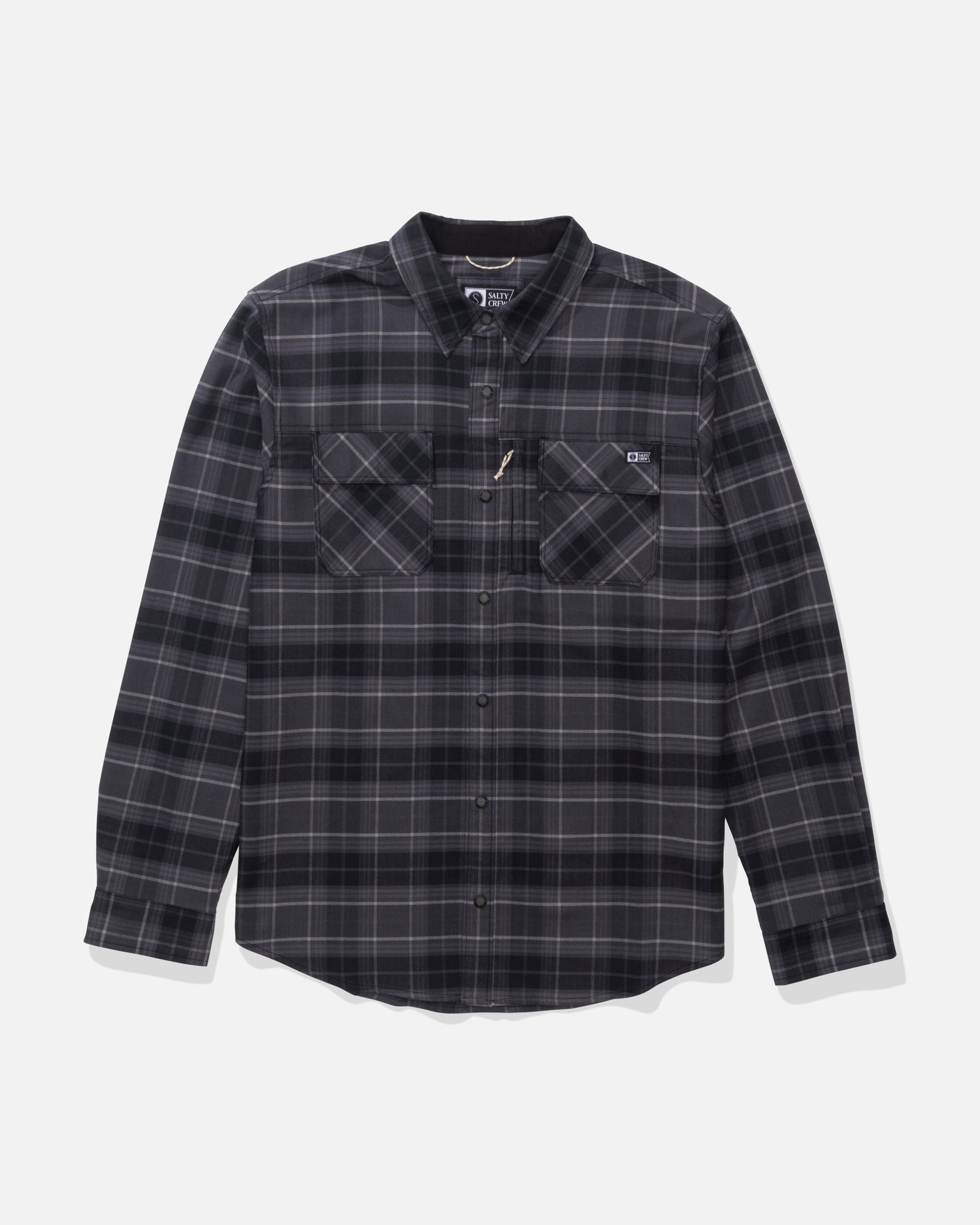 Fathom Ls Tech Flannel - Black Grey