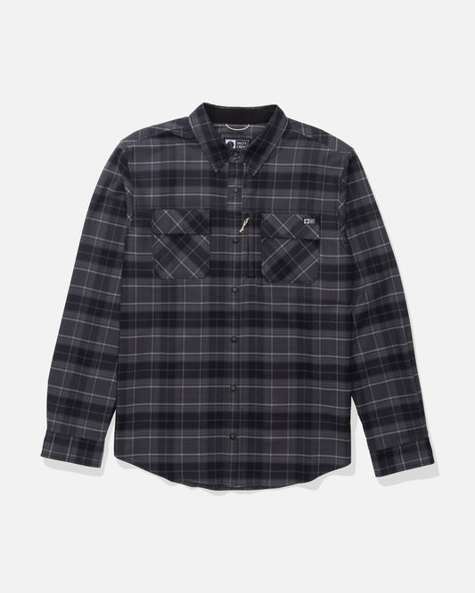 Fathom Ls Tech Flannel - Black Grey