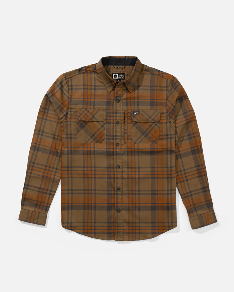 Fathom Ls Tech Flannel - Dark Brown