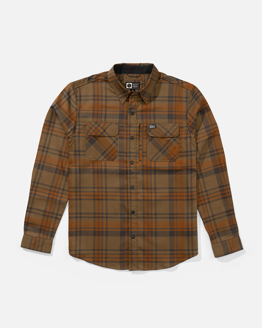 Fathom Ls Tech Flannel - Dark Brown