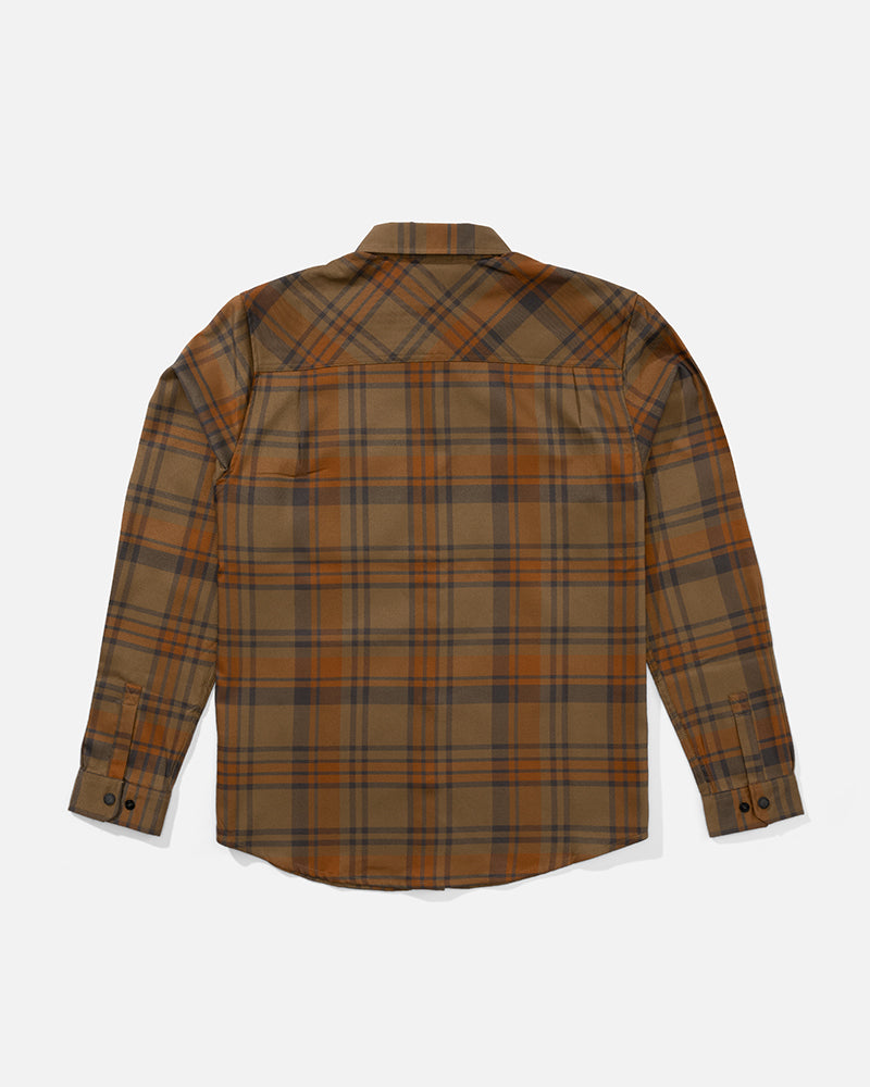 Fathom Ls Tech Flannel - Dark Brown