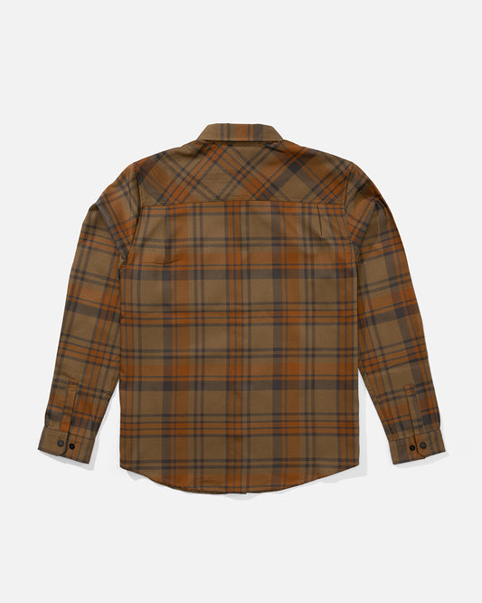 Fathom Ls Tech Flannel - Dark Brown